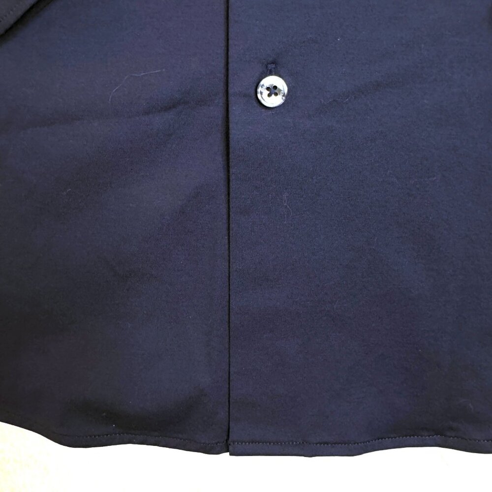 Bugatchi OoohCotton® Solid Button-Up Shirt Mens L Stretch Capsule Luxury Tech - Picture 7 of 16